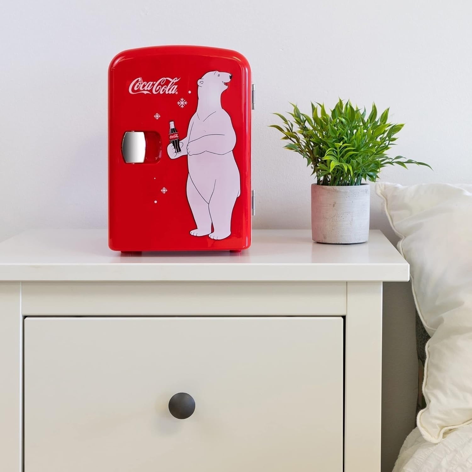 4L Coca-Cola Polar Mini Fridge Portable Cooler Warmer AC/DC Red