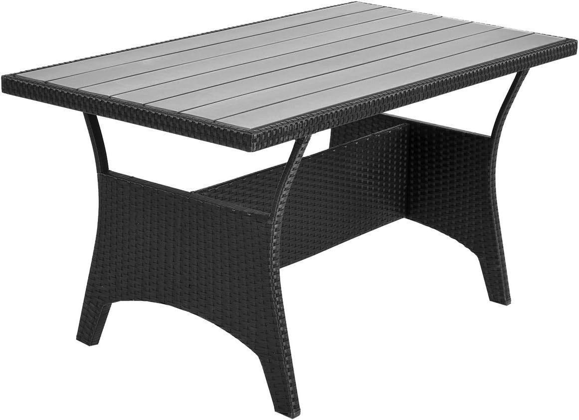 Outdoor Poly Rattan Corner Dining Set | Weatherproof Patio Sofa w/ Cushions