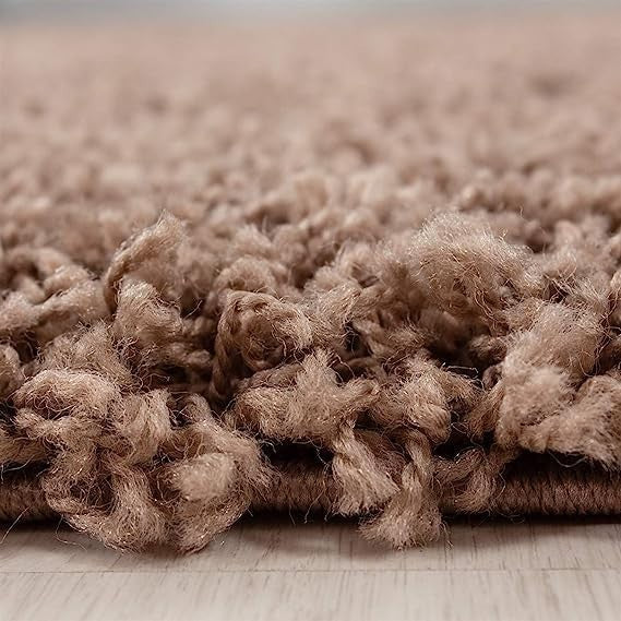 Extra Large Shaggy Rug 160x230cm 5cm Thick Soft High Pile Dark Beige Carpet