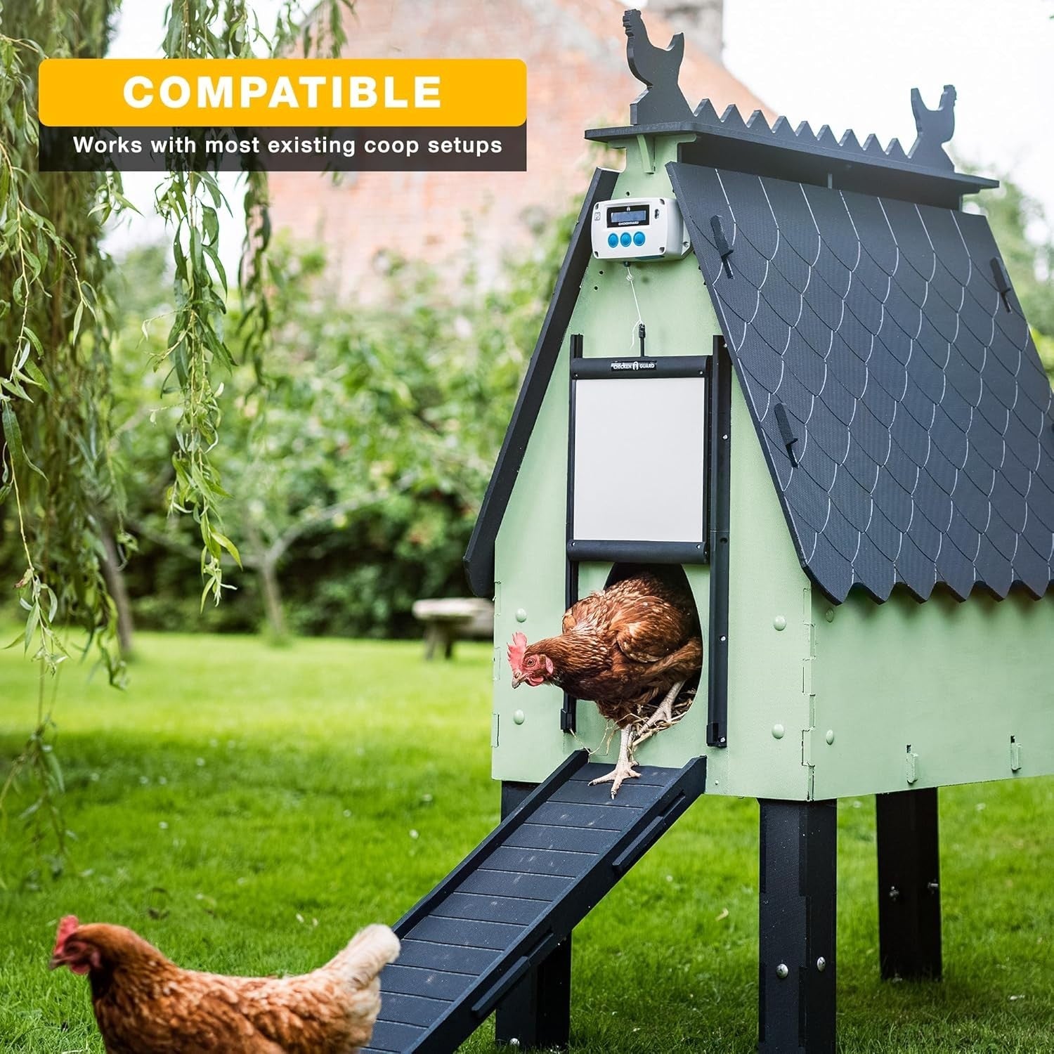 Automatic Chicken Coop Door Opener Kit Solar Battery DC