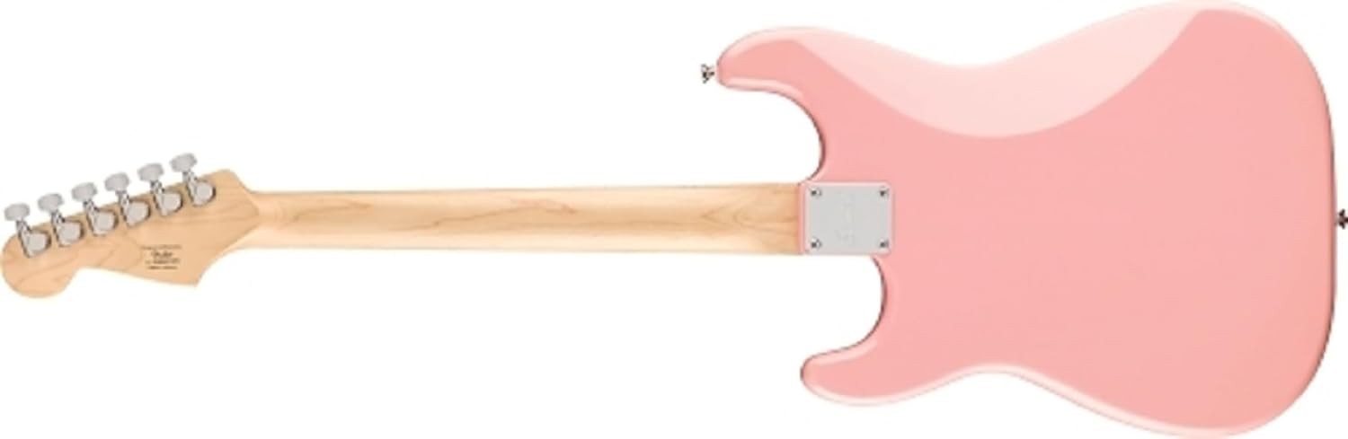 Strat Style Electric Guitar Maple Neck Pink Shell Finish