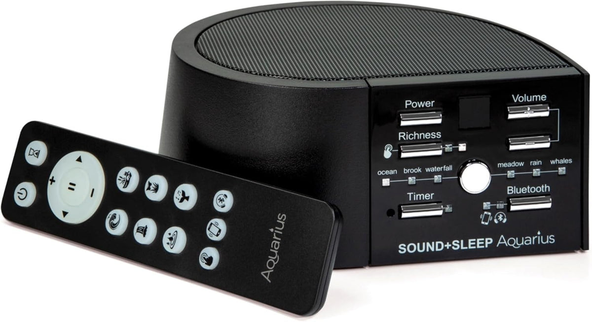 Portable Sleep Sound Machine Bluetooth Speaker 18 Water Sounds Timer