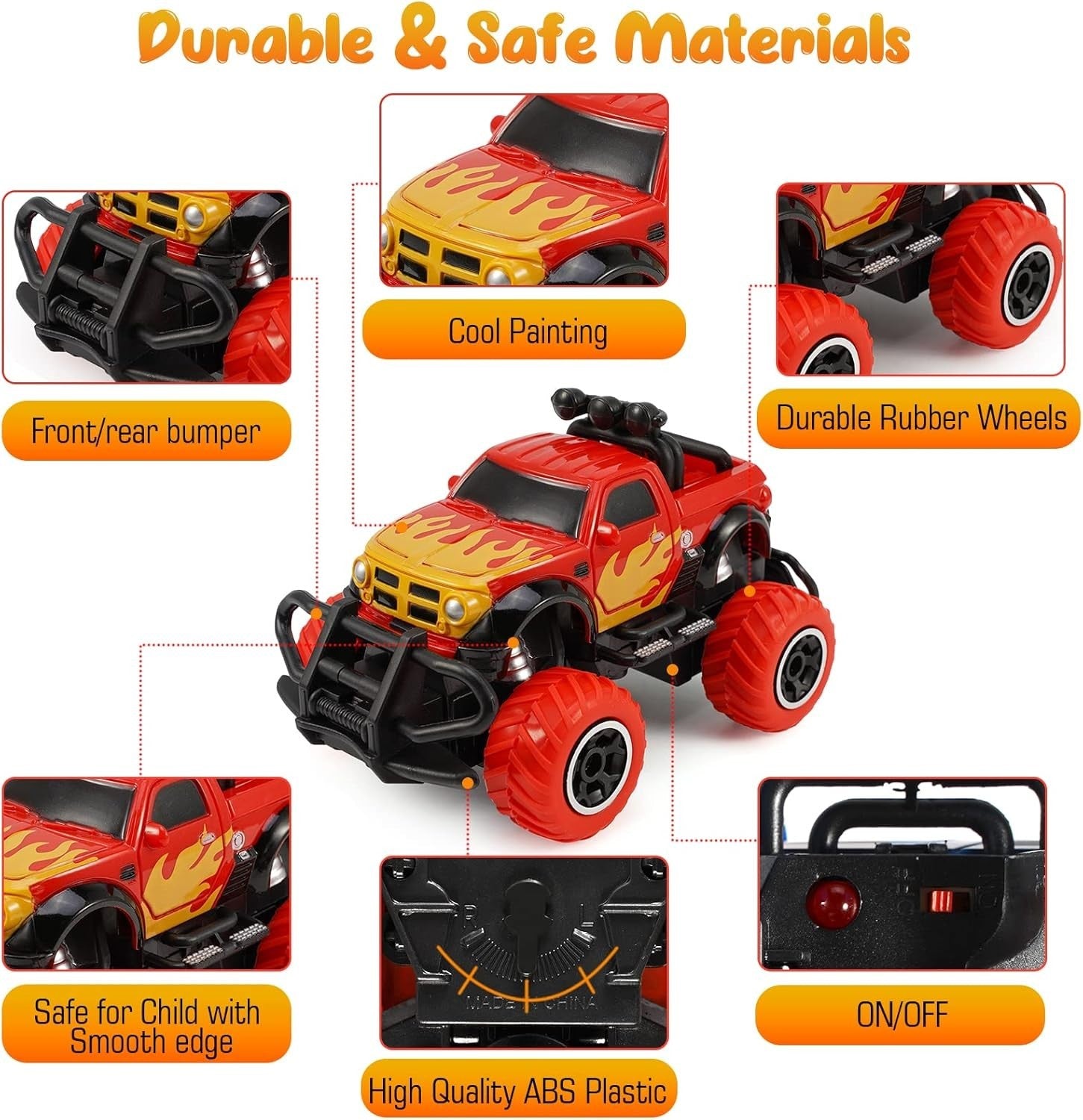 Remote Control Car for Kids 3-9 | Off-Road RC Monster Truck Toy | Boys & Girls