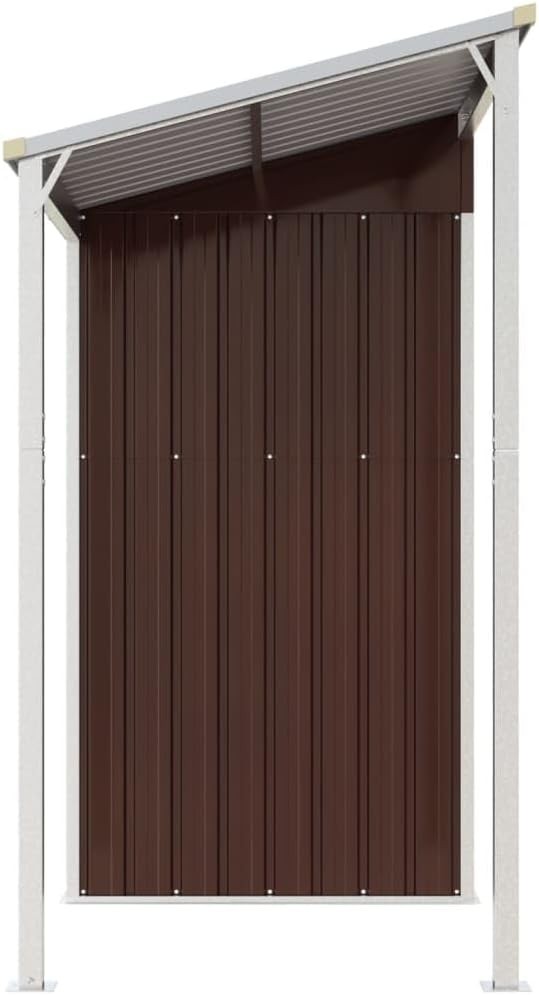Metal Garden Shed Outdoor Tool Firewood Bike Storage 277x111x181cm