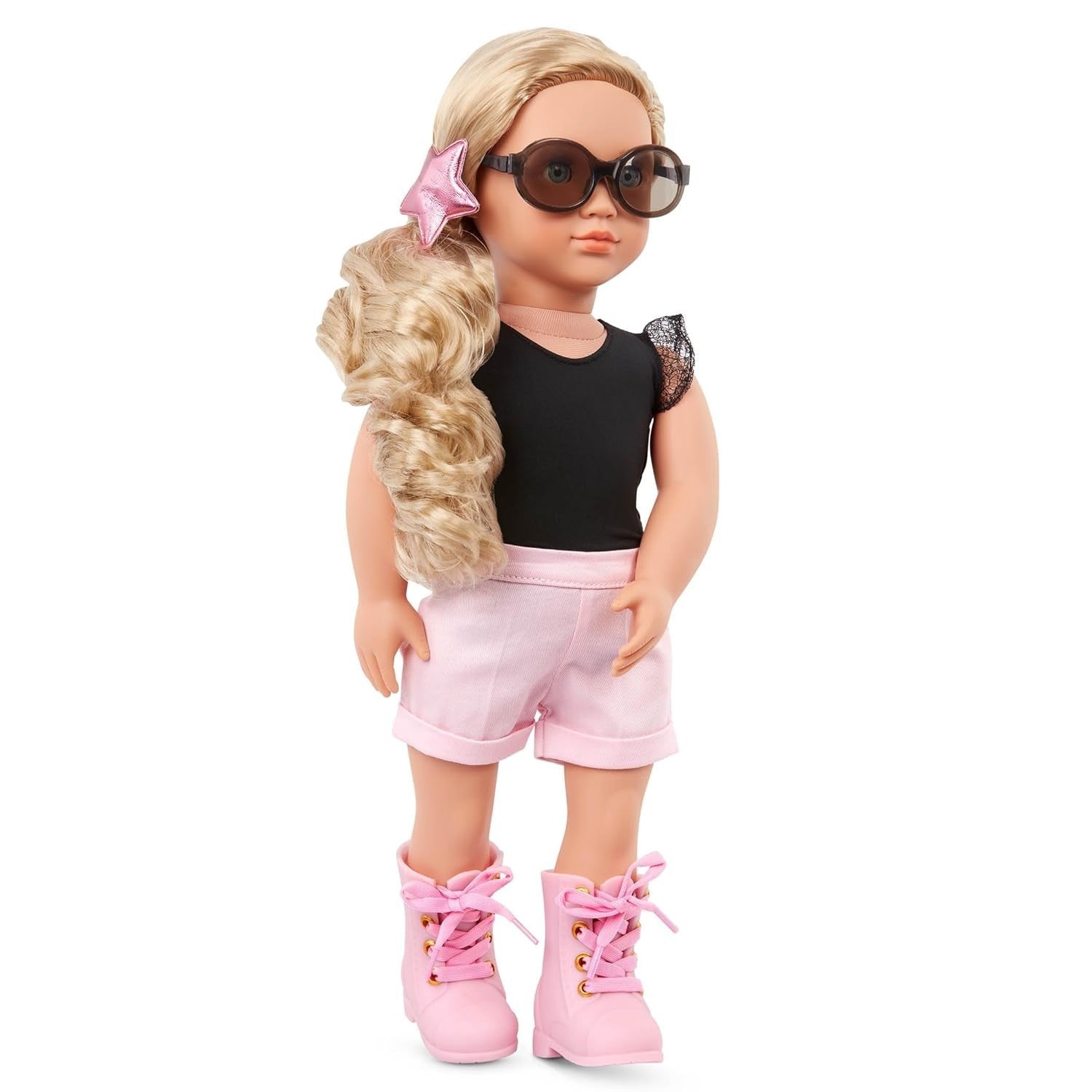 18-Inch Fashion Starter Doll Blonde Hair Blue Eyes 3 Outfits Gift Box