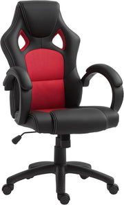 Gaming Chair Racing Style Swivel Faux Leather Office Desk
