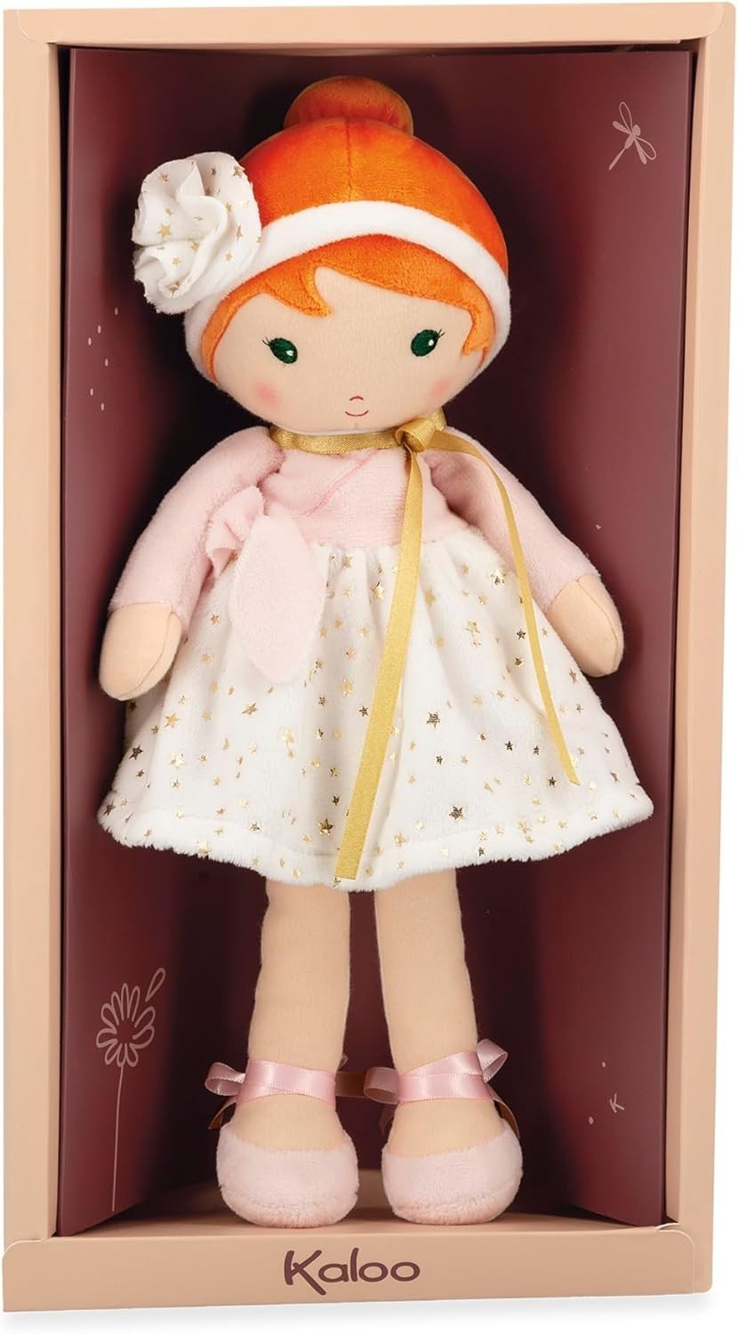 32cm Soft Fabric Baby Doll Ballet Style Cuddly First Doll Name Ribbon Gift