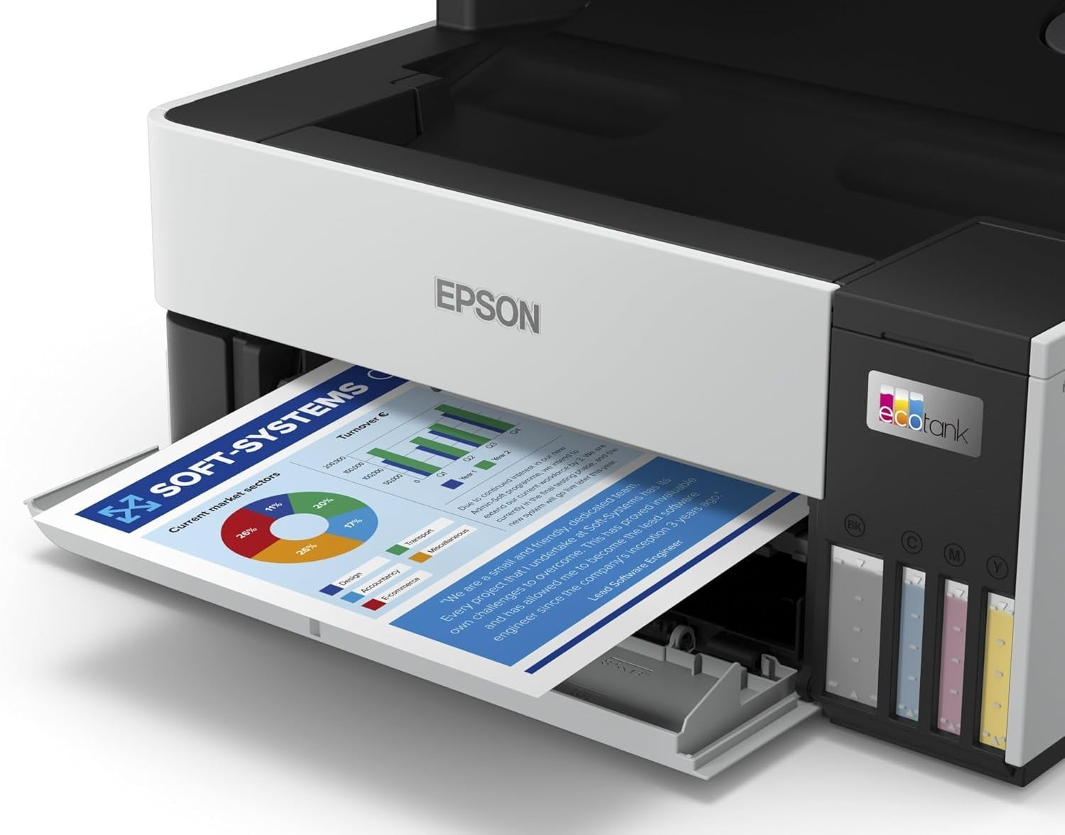 EcoTank 4-in-1 A4 Printer | Duplex, Scanner, Copier, Fax, Wi-Fi, Low Cost