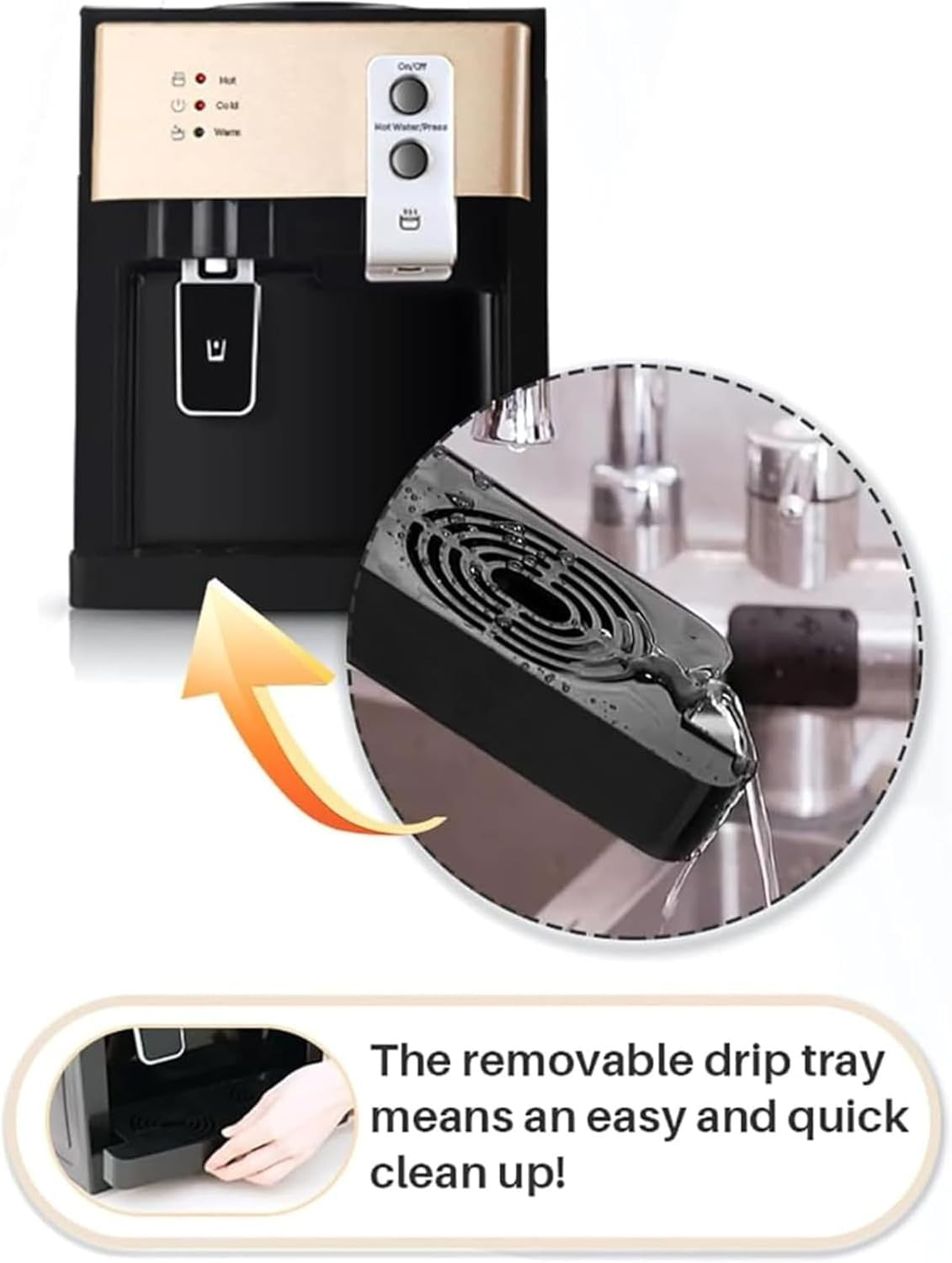 Freestanding Water Cooler Hot Cold Floor Standing Mains Fed Dispenser