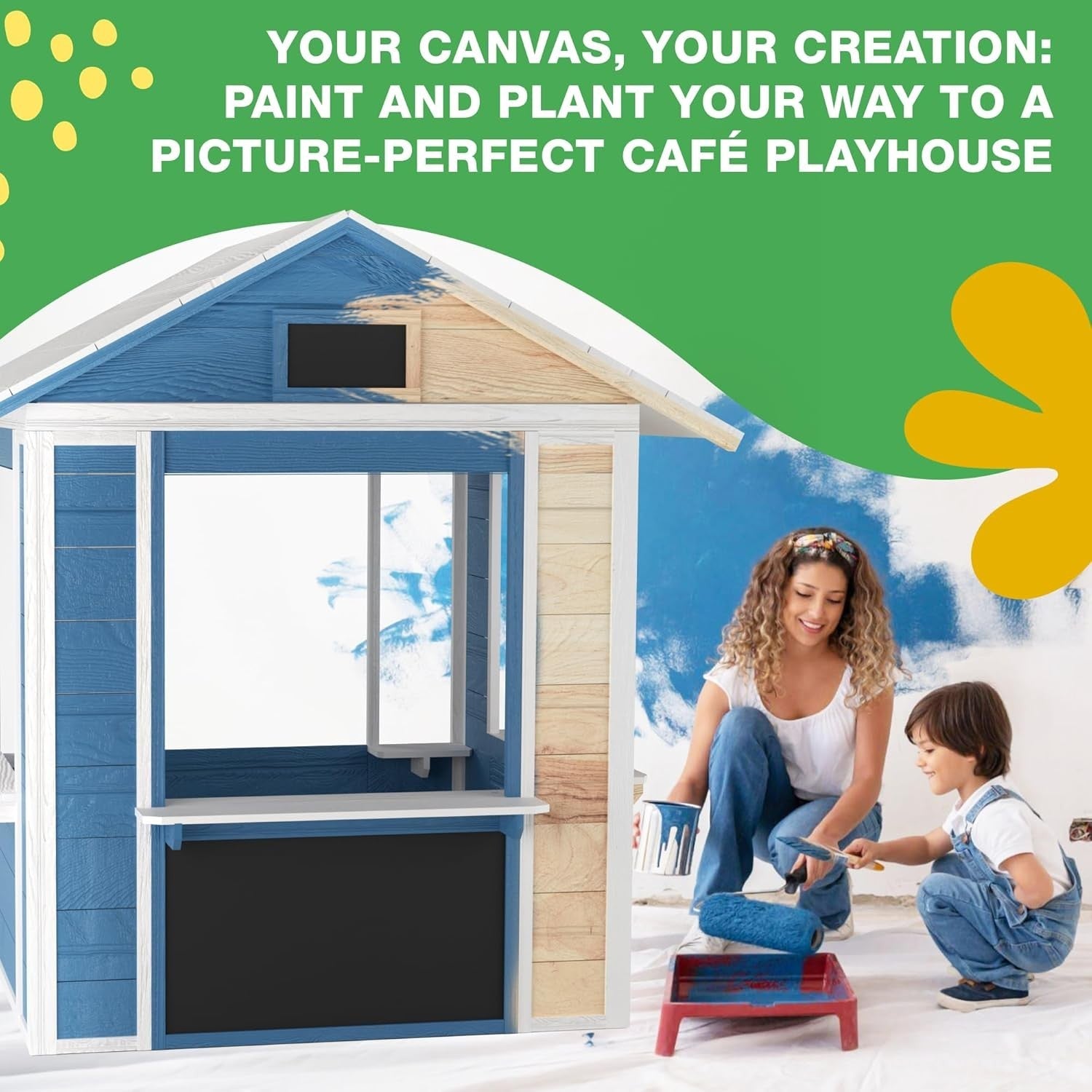 Wooden Kids Café Playhouse Market Stall Indoor Outdoor Shop
