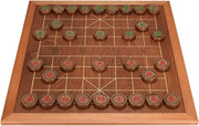 Ox Horn Wood Xiangqi Chinese Chess Set Large Wooden Strategy Board