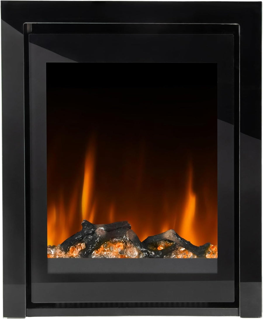 Inset Electric Fireplace Heater 16" & 22" Recessed Remote Control Timer