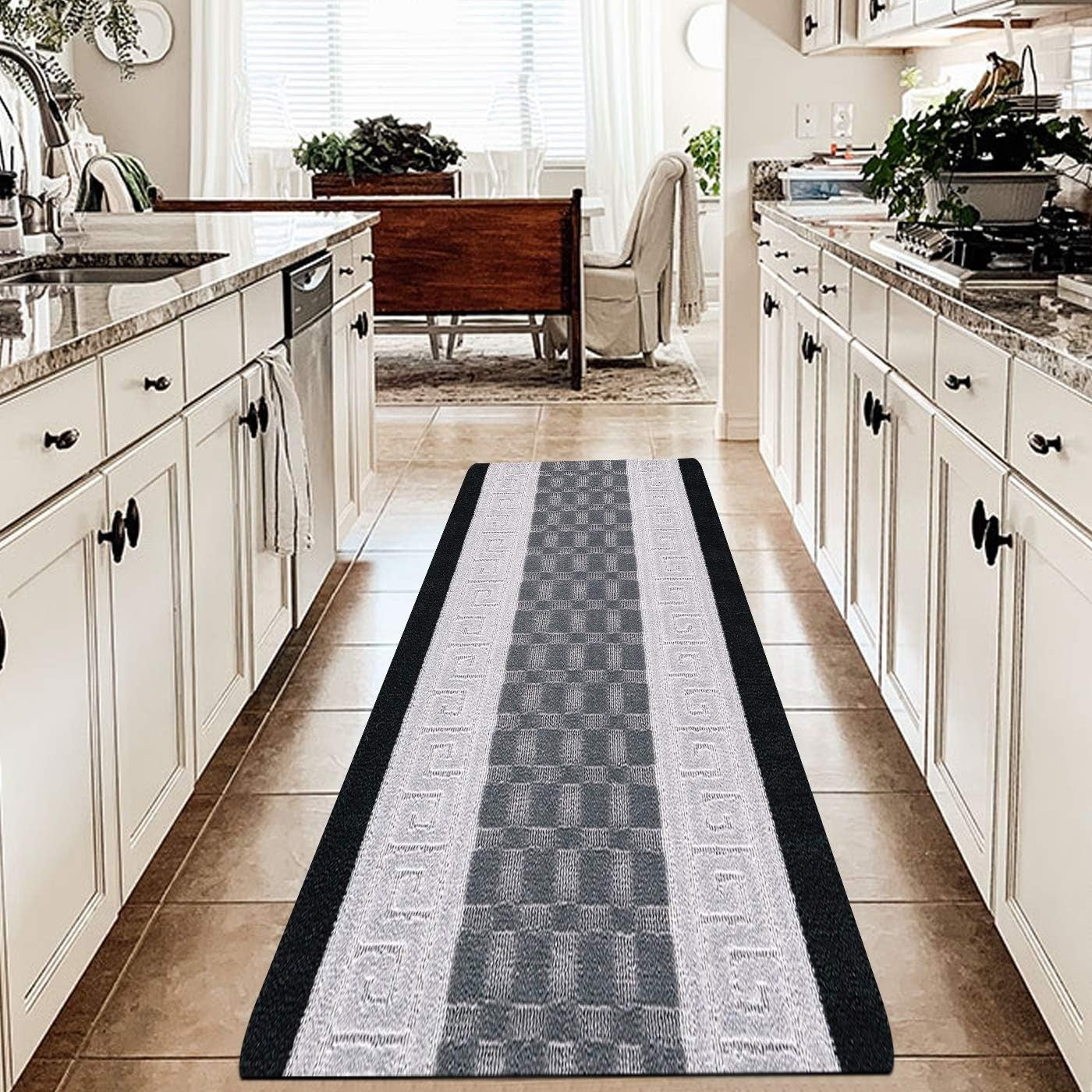 Extra Long Non-Slip Runner Rug 80x300cm Waterproof Hallway Kitchen Floor Mat