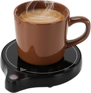 Black 200W Coffee Mug Warmer 5 Temp Desk Cup Heater 8H Auto Off