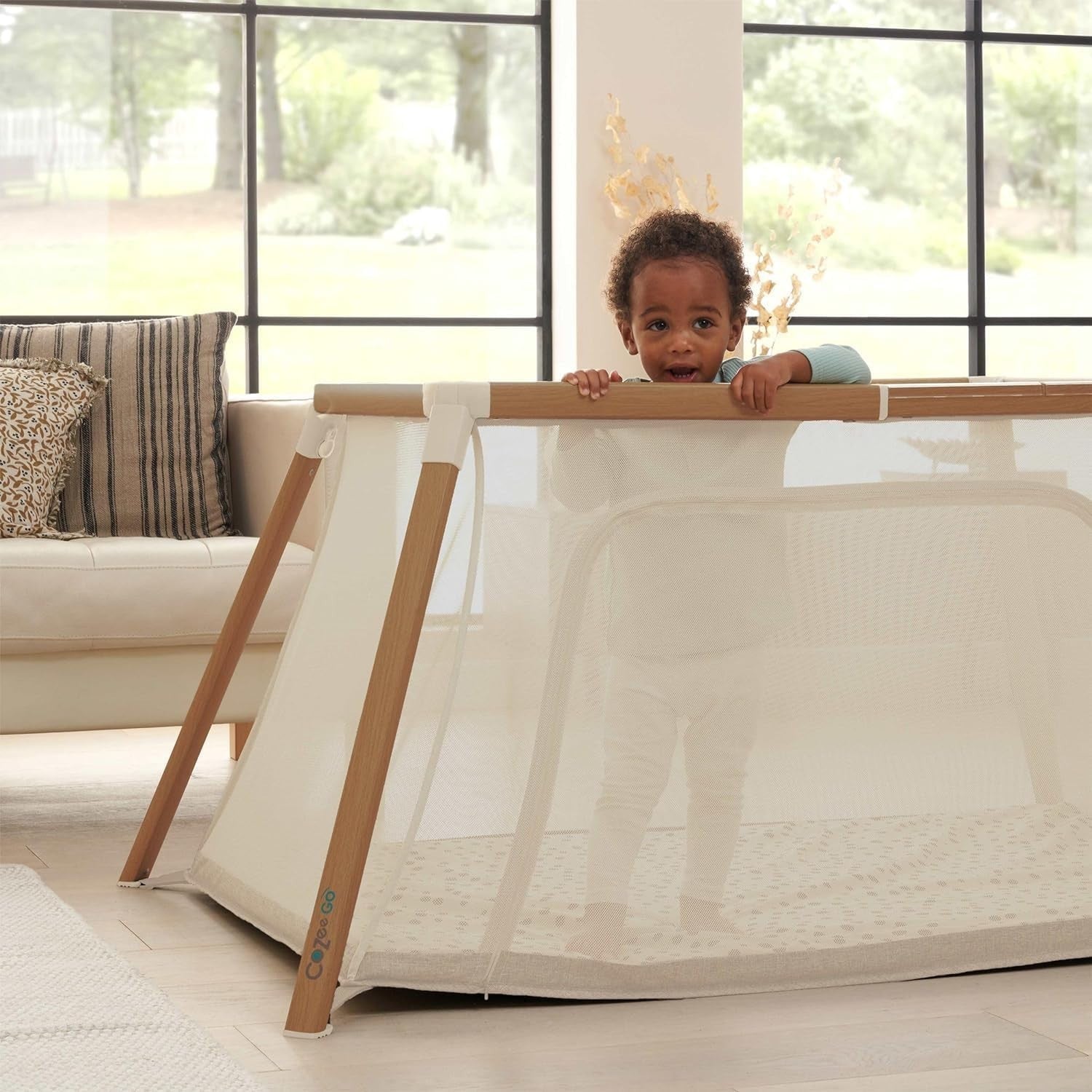 3in1 Baby Bassinet Travel Cot Playpen with Mattress Lightweight Foldable Bed