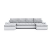 Modern Corner Sofa Bed with Chaise Storage L-Shape 250x150cm Grey..