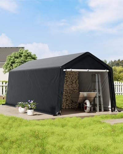 Large Bike Storage Shed 10x20ft Waterproof Outdoor Tent Garage Motorbike Shelter