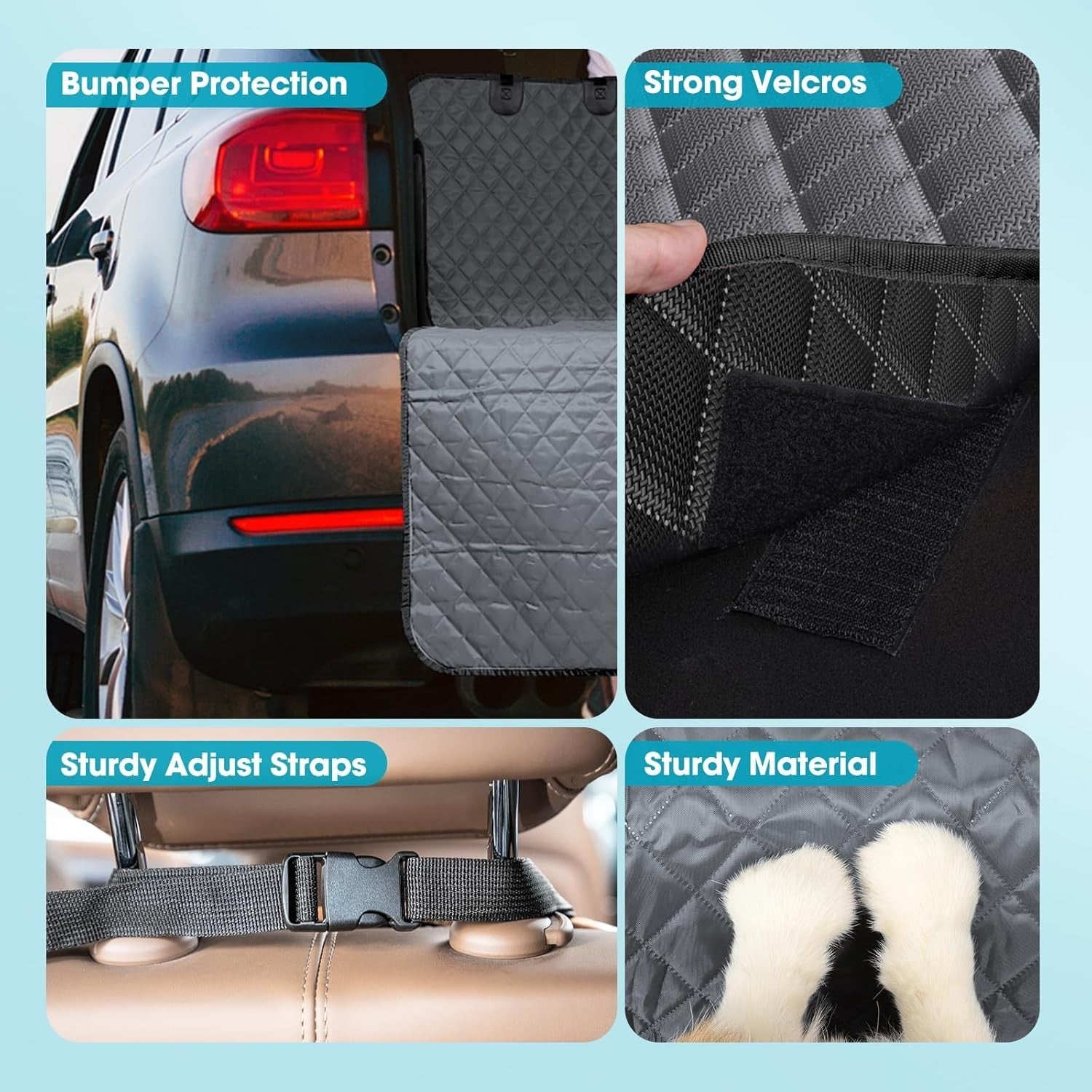 Dog Car Boot Protector Non Slip Trunk Liner Scratch Resistant Cover