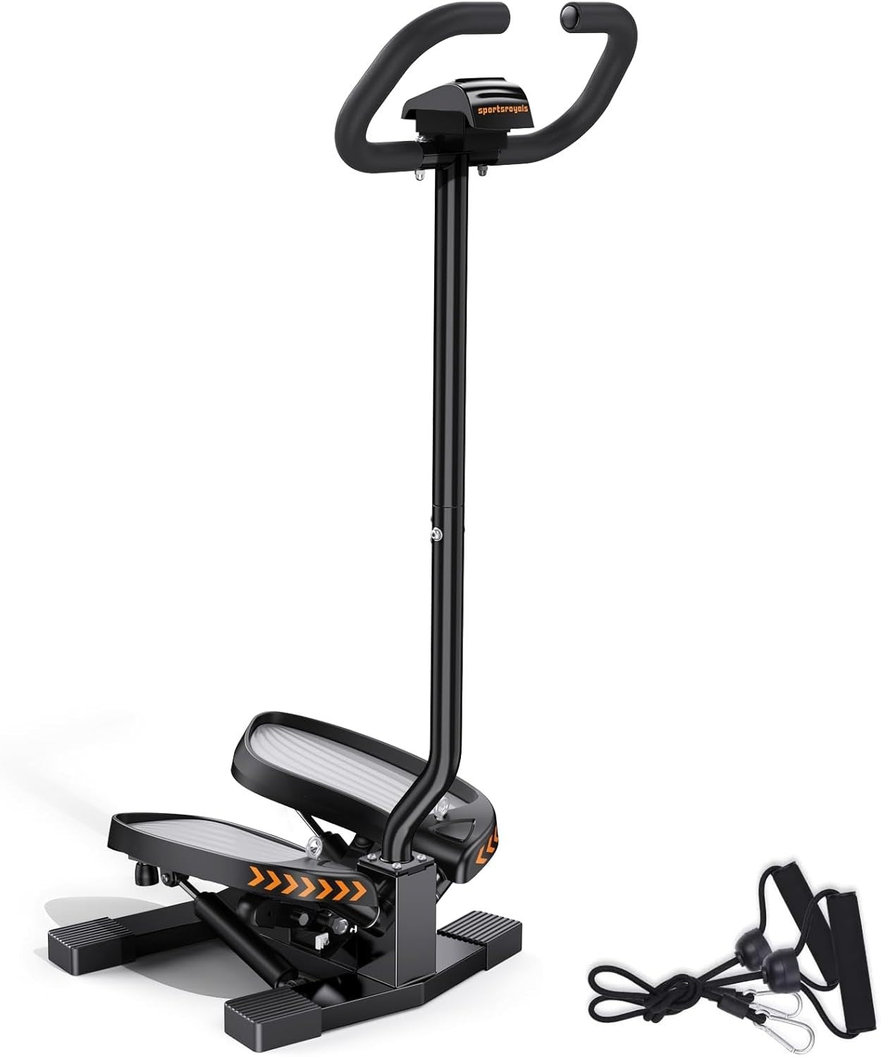 Mini Twist Stepper w/ Handlebar, LCD Monitor, Bands & 330lb Capacity
