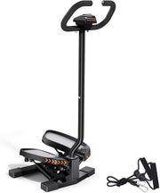 Mini Twist Stepper w/ Handlebar, LCD Monitor, Bands & 330lb Capacity