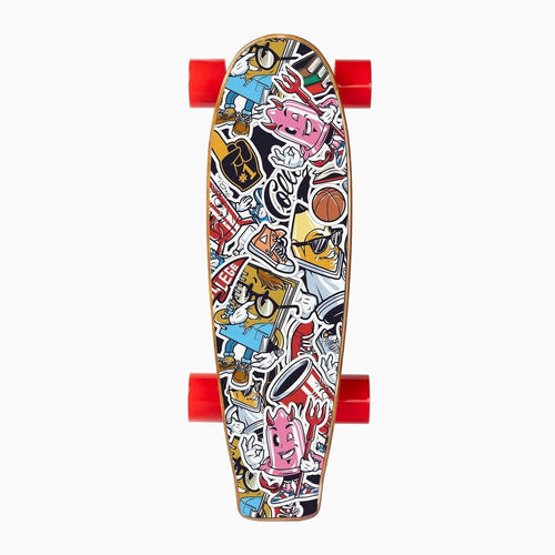 Complete Shortboard Skateboard 26" Doodle Dash ABEC-9 Deck