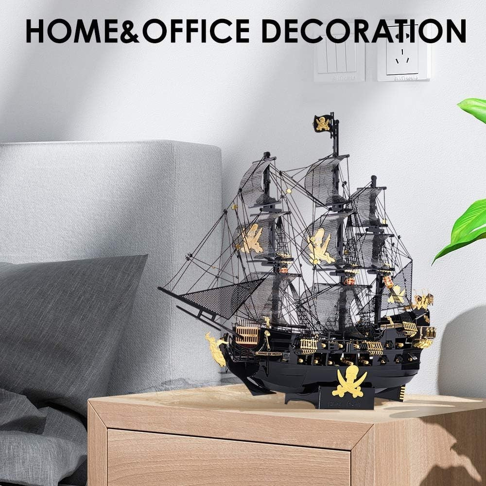 3D Metal Pirate Ship Puzzle Model – Durable DIY Craft for Adults & Teens
