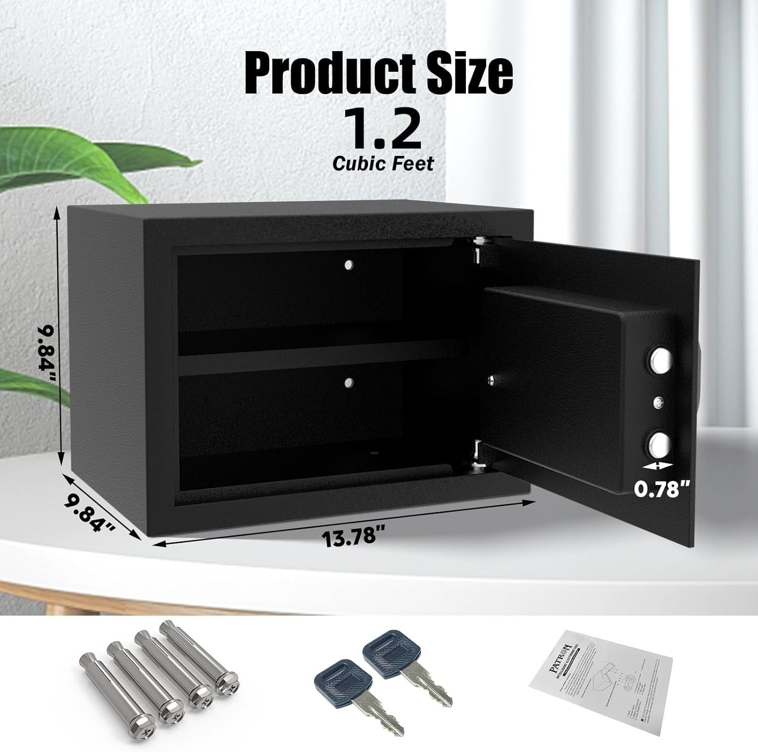 Digital Safe Box Electronic Keypad Cash Jewelry Document Security Safe