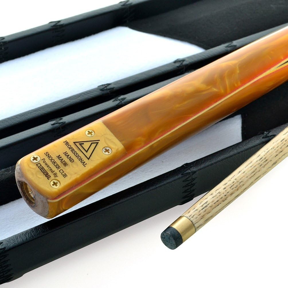 57” Snooker Cue 3/4 Joint Ash Shaft 9.5mm Tip Extensions Case 18oz