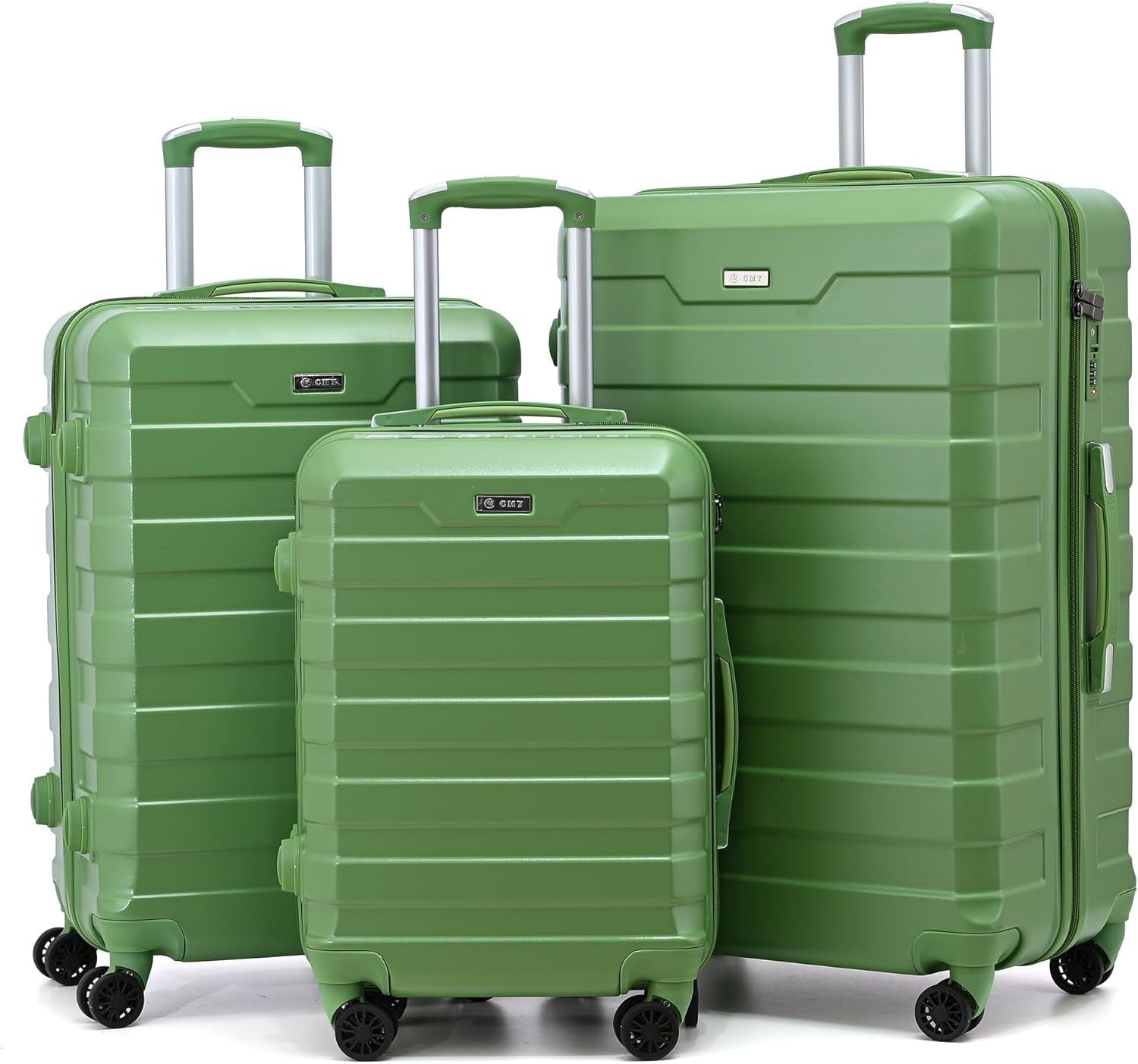 All-In-One Travel Case Set 20” 24” 28” Lightweight Hard Shell TSA Spinner