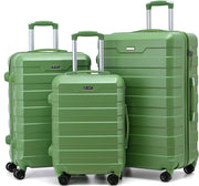 All-In-One Travel Case Set 20” 24” 28” Lightweight Hard Shell TSA Spinner