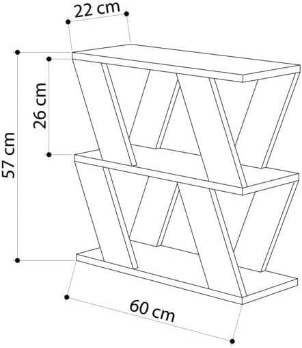 Slim 2 Tier Side Table with Storage | Space-Saving End Table for Living Room