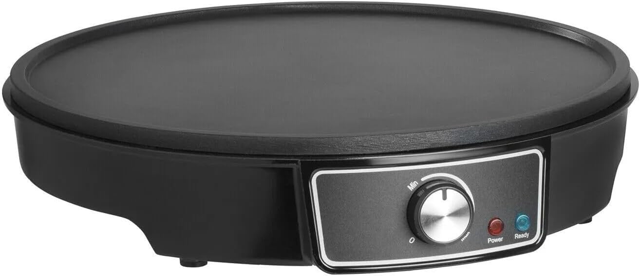 30cm Electric Crepe & Pancake Maker 1000W Non-Stick with Tools