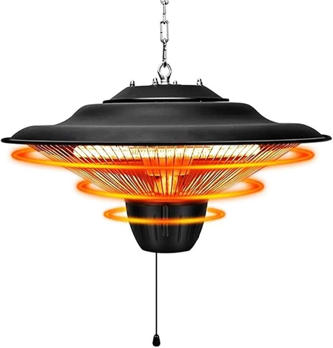Outdoor Electric Patio Heater 2000W Ceiling Hanging Radiant Garden Balcony