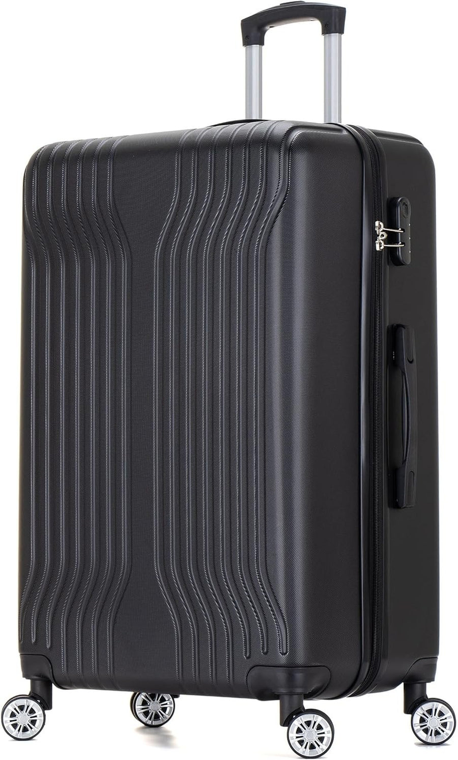 24” Medium Hard Shell Suitcase ABS Lightweight 4 Spinner Wheels Travel
