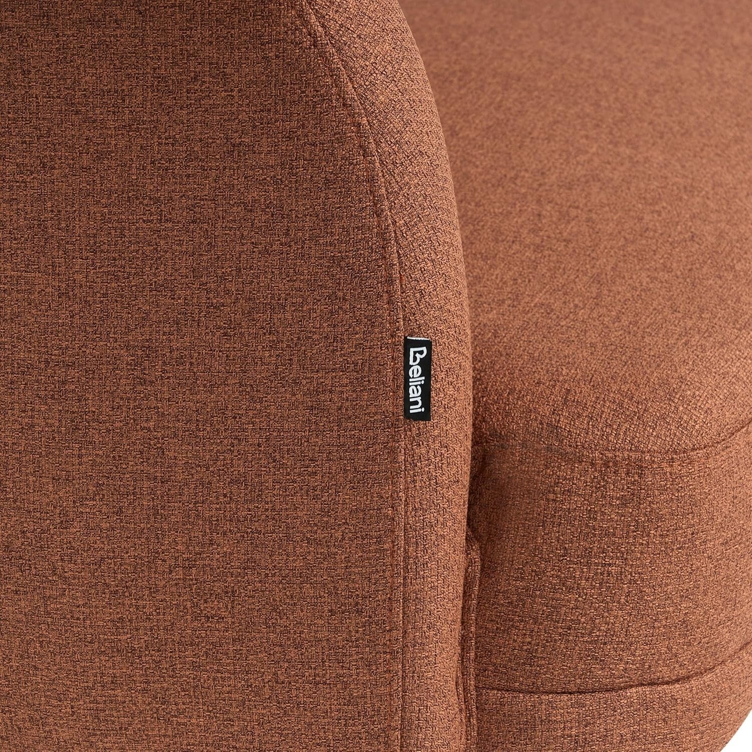 Traditional Brown Left Hand Chaise Lounge | Soft Polyester, Sturdy Wood Legs