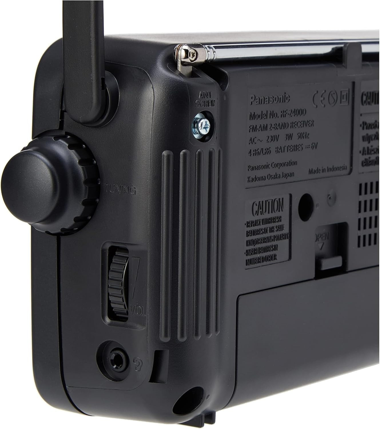 Portable AM/FM Radio AC/DC Battery Earphone Headphone Socket