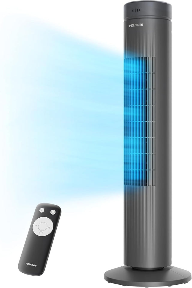 Portable Tower Fan 30 Inch 3-Speed Oscillating Quiet Cooling Fan with Remote