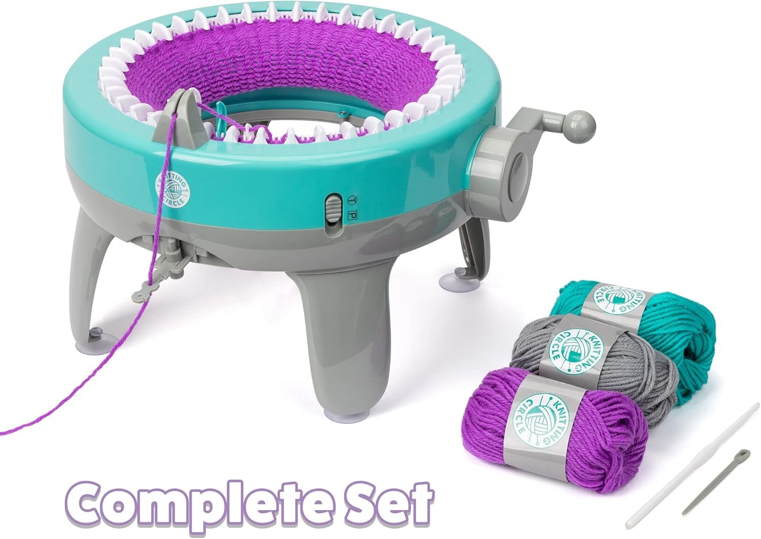 Kids Knitting Machine Craft Kit Beginner Circle Loom Gloves Hats Scarves