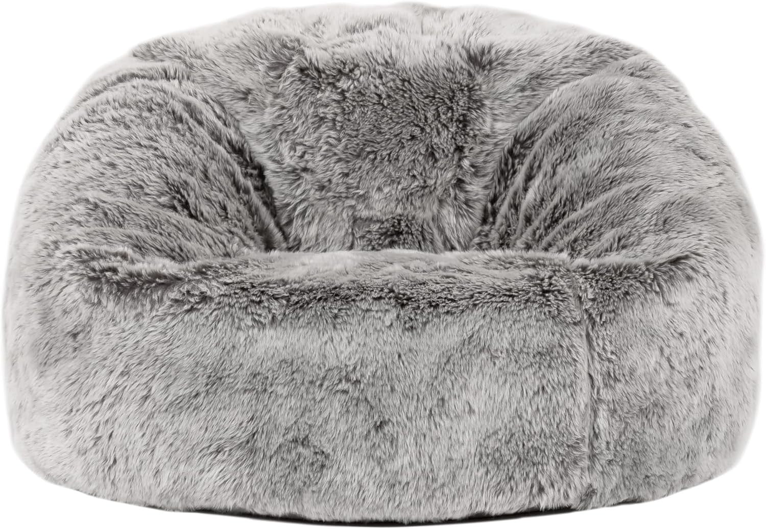Kids Faux Fur Bean Bag Chair Soft Fluffy Seat for Bedroom Gaming Room