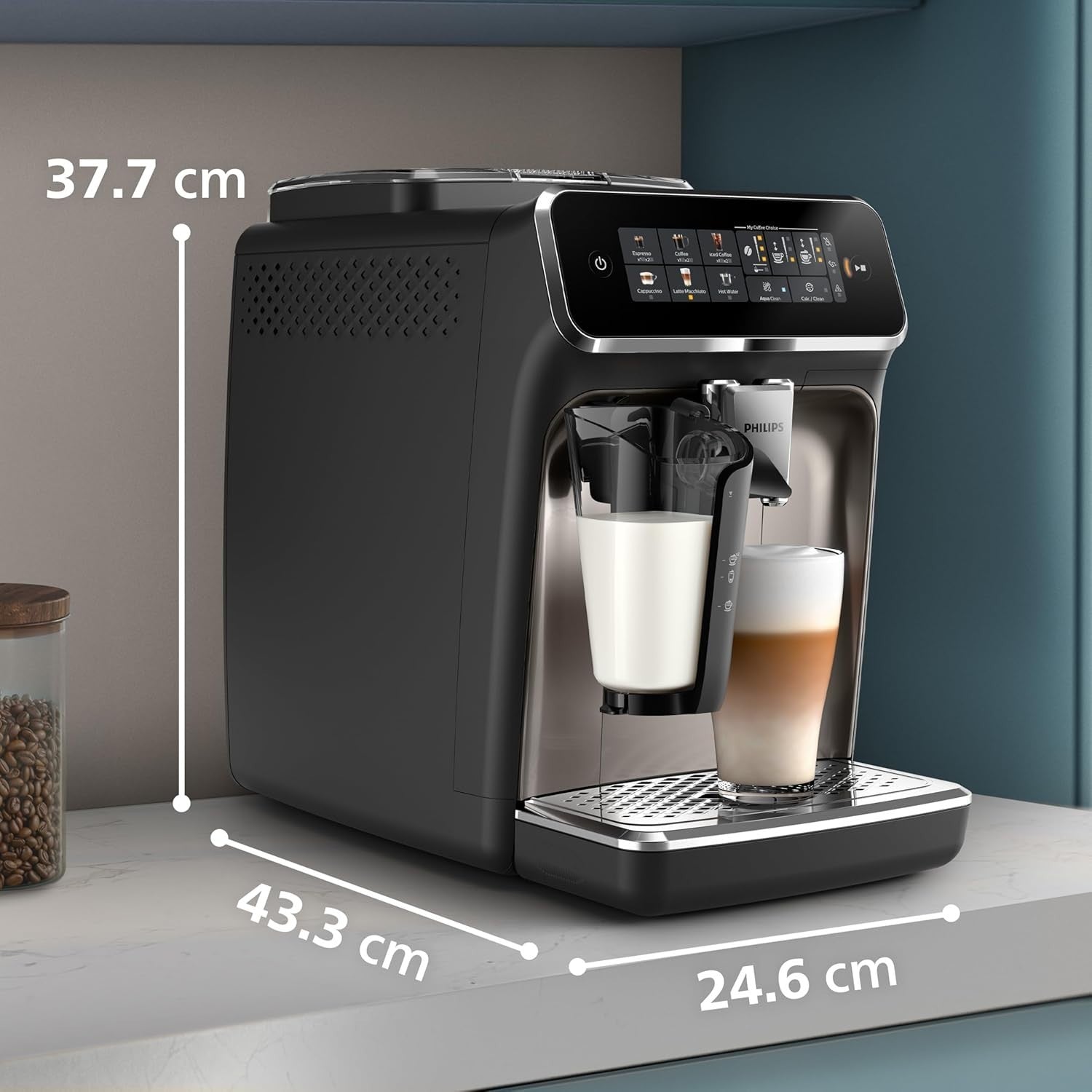 Automatic Bean to Cup Coffee Machine | 6 Hot & Iced Drinks Maker