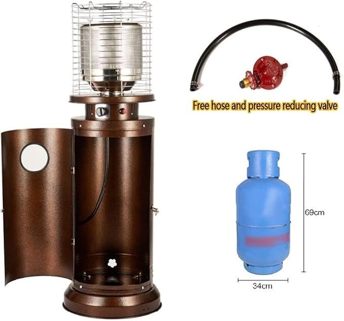 Outdoor Patio Heater 11kW Stainless Steel Gas Heat Lamp Powerful & Portable