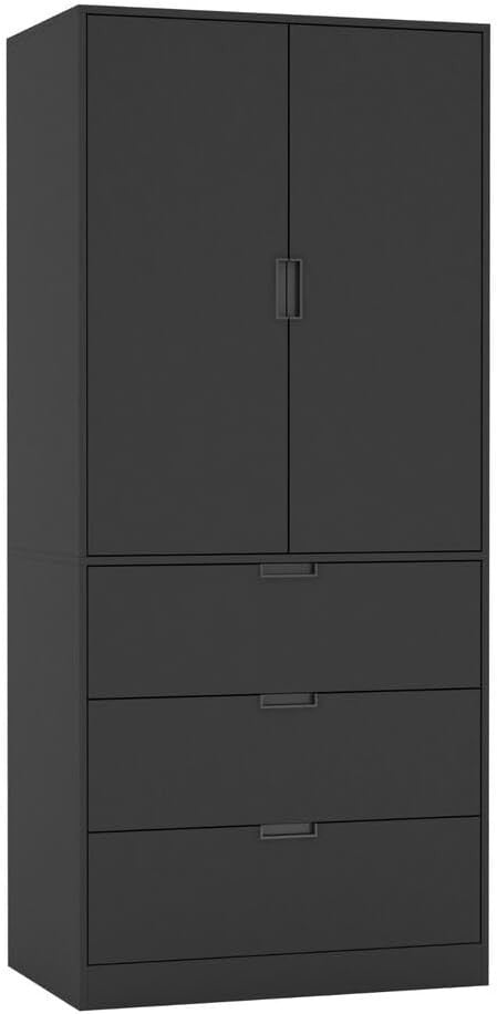 Modern Wardrobe with Drawers & Hanging Rail – Bedroom Storage 180cm