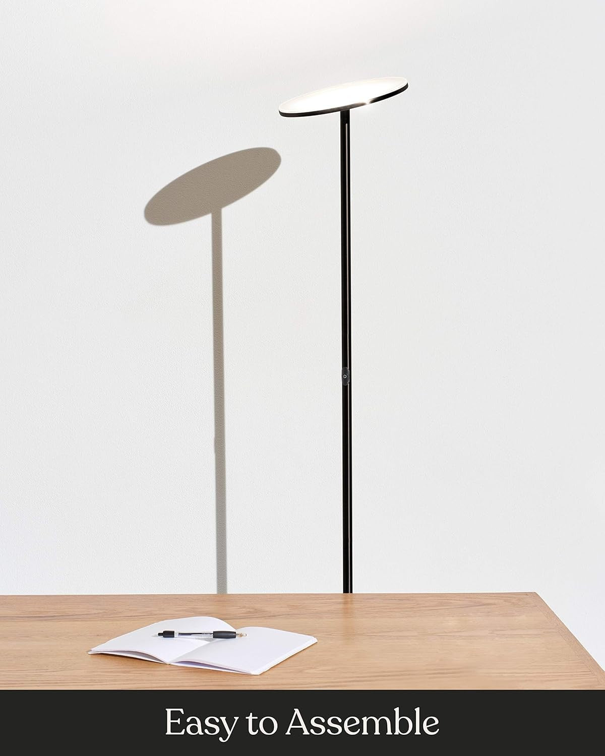 LED Torchiere Floor Lamp Super Bright Dimmable Uplight Modern Standing Light