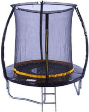 6ft–12ft Round Garden Trampoline w Safety Net Ladder Anchor Kit