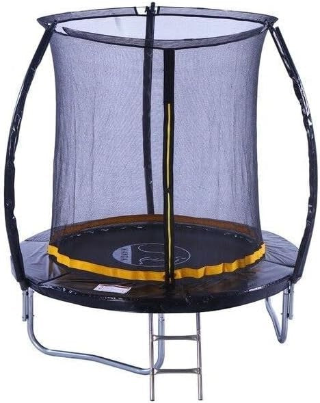 6ft–12ft Round Garden Trampoline w Safety Net Ladder Anchor Kit
