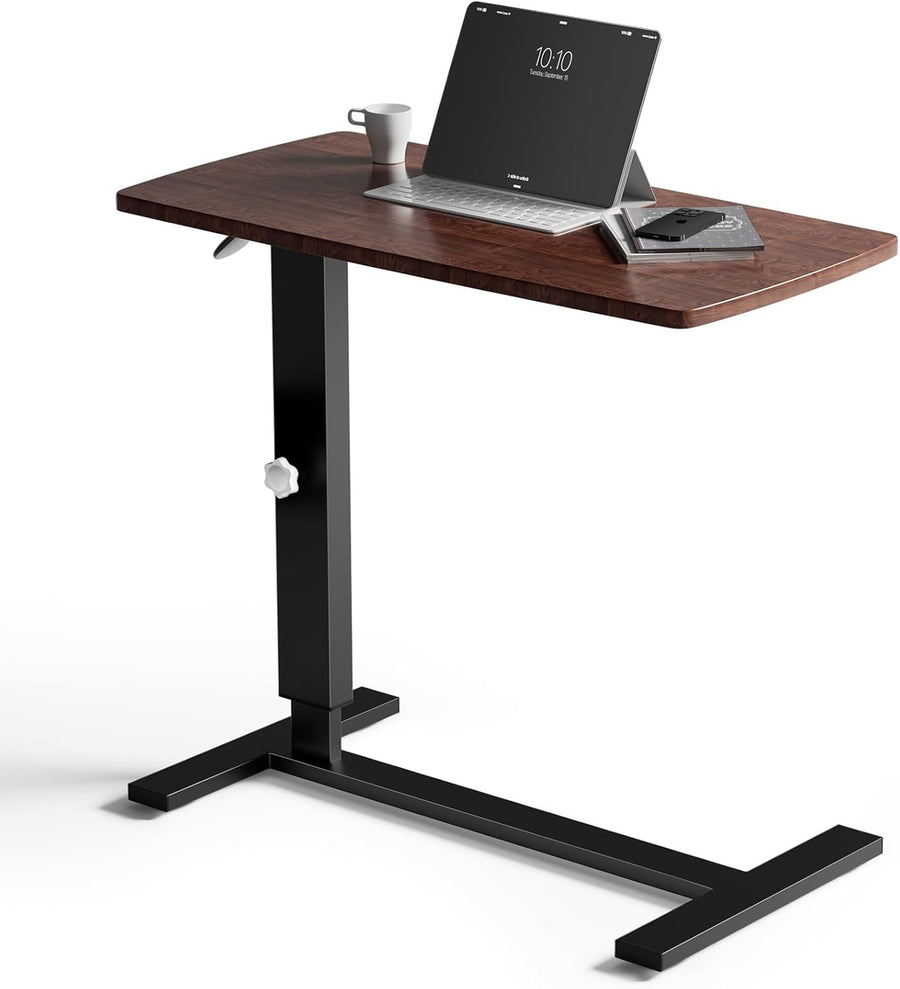 Overbed Bedside Table Height Adjustable Laptop Desk with Wheels Sofa Desk