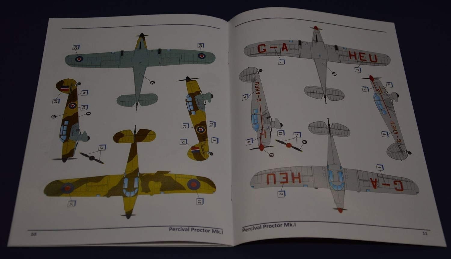 1:48 Scale Plastic Aircraft Model Kit – Detailed Percival Proctor Mk.I Build Set