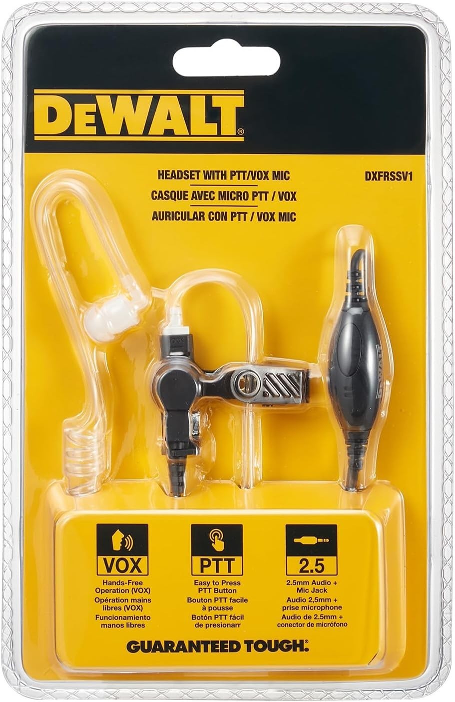 Two-Way Radio Headset DXFRS300 DXFRS800 PTT VOX Covert Earpiece
