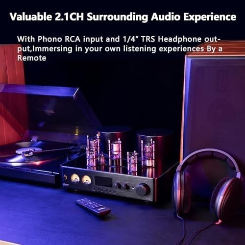 JTA100 200W Vacuum Tube Hybrid Amplifier BT 5.0 AUX PHONO RCA