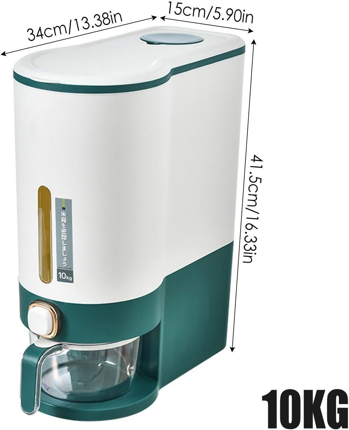 5KG 10KG Airtight Rice Container w Measuring Cup